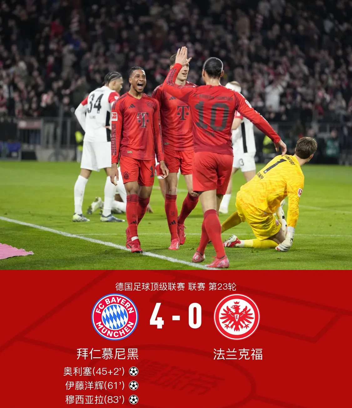 拜仁慕尼黑客场大捷，巩固德甲领先地位的简单介绍